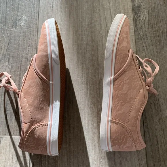 Women’s Pink floral Vans size 8 - Picture 6 of 9